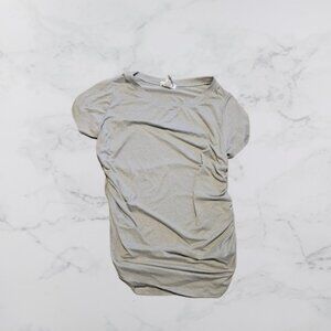 Eye Candy Super Soft Gray Scrunched Sides T‐Shirt Excellent Used Condition